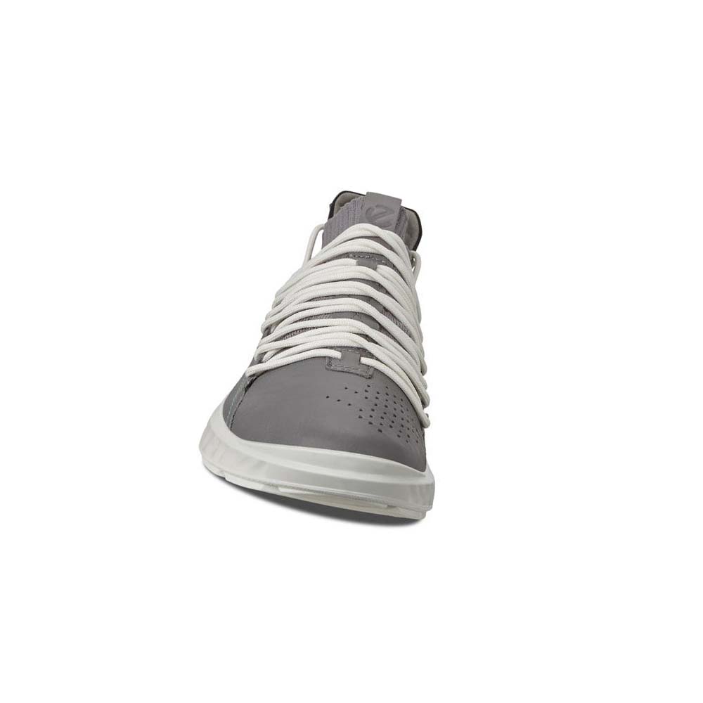 Men's Ecco St.1 Lite Sneakers Silver | Canada 650DFM